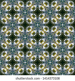 Abstract seamless pattern background for print on fabric, textiles, wallpaper. Vintage retro style ornament