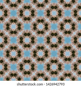 Abstract seamless pattern background for print on fabric, textiles, wallpaper. Vintage retro style ornament