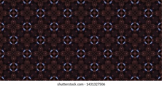 Abstract seamless pattern background for print on fabric, textiles, wallpaper. Vintage retro style ornament
