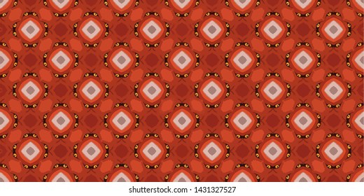 Abstract seamless pattern background for print on fabric, textiles, wallpaper. Vintage retro style ornament