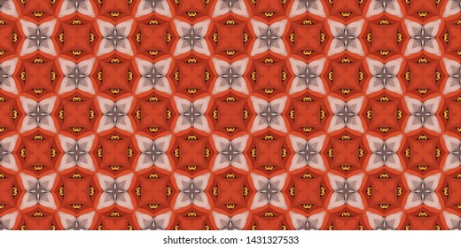 Abstract seamless pattern background for print on fabric, textiles, wallpaper. Vintage retro style ornament