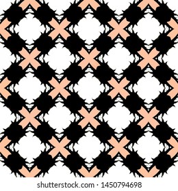 Abstract seamless pattern background for print on fabric, textiles, wallpaper. Vintage retro style ornament