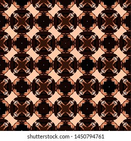 Abstract seamless pattern background for print on fabric, textiles, wallpaper. Vintage retro style ornament