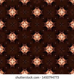 Abstract seamless pattern background for print on fabric, textiles, wallpaper. Vintage retro style ornament