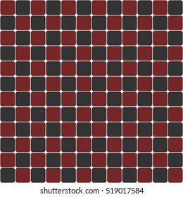 Abstract seamless pattern background with rounded corner squares. Vector background.