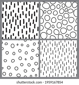Abstract Seamless pattern background set in in minimalist style. Vector Illustration EPS10