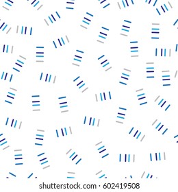 Abstract seamless pattern background with strips. Blue and gray colors on white background. Design soft wrapping, fabric, textile, gift paper.