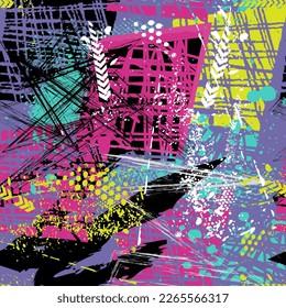 Abstract seamless pattern. Background for textile, fabric, sport wear, clothes and other designs.