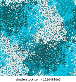 Abstract seamless pattern. Background texture. Paint spots. Distressed, grunge print