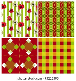 Abstract  seamless pattern background in vector,eps 10, set.