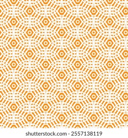 Abstract seamless pattern background with white colored circles. Yellow and white geometric vector abstract pattern. EPS vector illustration