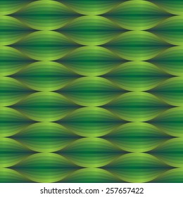 Abstract seamless pattern, background.Green wave seamless pattern.