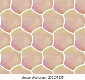 Abstract seamless pattern based on geometric shapes. Watercolor paint. Nature theme.Can be used as decoration for the gift boxes, wallpapers, backgrounds, web sites. 