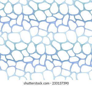Abstract seamless pattern based on geometric shapes. Watercolor paint. Nature theme.Can be used as decoration for the gift boxes, wallpapers, backgrounds, web sites. 