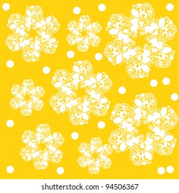 abstract seamless pattern with beautiful flowers