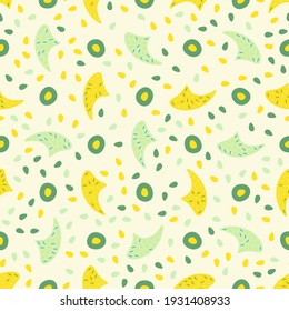 Resumen de un patrón impecable. Hermoso para textil, papel impreso, raspado o papel tapiz. Ilustración vectorial. Un fondo colorido y bonito.