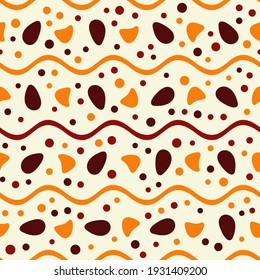 Resumen de un patrón impecable. Hermoso para textil, papel impreso, raspado o papel tapiz. Ilustración vectorial. Un fondo colorido y bonito.