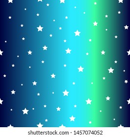 Abstract seamless pattern with beautiful white stars 