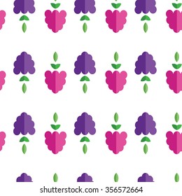 Abstract seamless pattern with berries