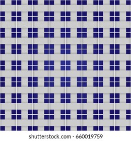 Abstract seamless pattern with big city windows. Tartan background. Vector illustration.