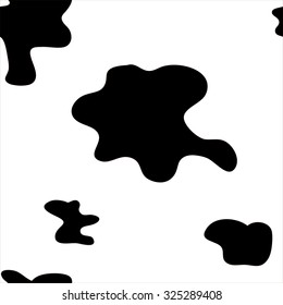 Abstract seamless pattern, black blot