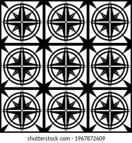 patrón abstracto sin fisuras de color negro a partir de formas simétricas geométricas en forma de rejilla con un adorno para esténciles al imprimir en tela, embalaje o vidrio, así como para interiores
