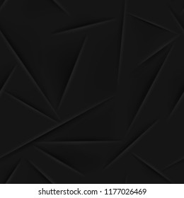 Abstract seamless pattern in black colors