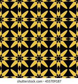 Abstract seamless pattern of black and gold color for wallpapers and background. Seamless line geometric background .Straight Lines Background