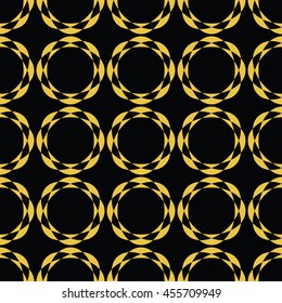 Abstract seamless pattern of black and gold color for wallpapers and background. Seamless line geometric background .Straight Lines Background.