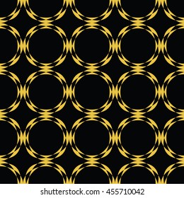 Abstract seamless pattern of black and gold color for wallpapers and background. Seamless line geometric background .Straight Lines Background.