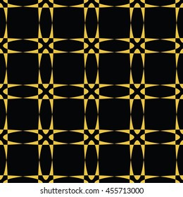 Abstract seamless pattern of black and gold color for wallpapers and background. Seamless line geometric background .Straight Lines Background.