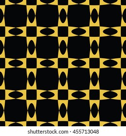 Abstract seamless pattern of black and gold color for wallpapers and background. Seamless line geometric background .Straight Lines Background.