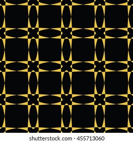 Abstract seamless pattern of black and gold color for wallpapers and background. Seamless line geometric background .Straight Lines Background.