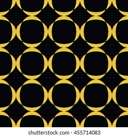Abstract seamless pattern of black and gold color for wallpapers and background. Seamless line geometric background .Straight Lines Background.