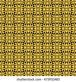  Abstract seamless pattern of Black and Gold color for wallpapers and background.
