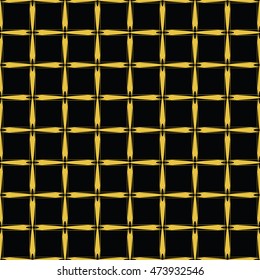  Abstract seamless pattern of Black and Gold color for wallpapers and background.

