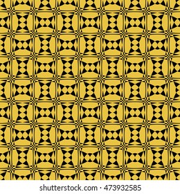  Abstract seamless pattern of Black and Gold color for wallpapers and background.
