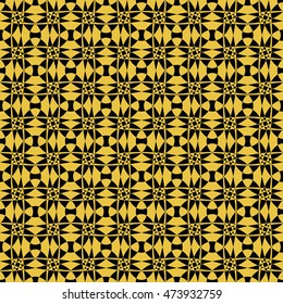 Abstract seamless pattern of Black and Gold color for wallpapers and background.
