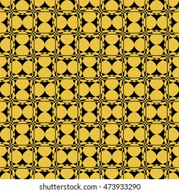  Abstract seamless pattern of Black and Gold color for wallpapers and background.