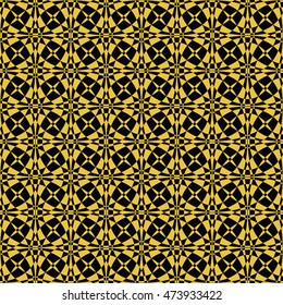  Abstract seamless pattern of Black and Gold color for wallpapers and background.