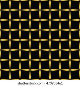  Abstract seamless pattern of Black and Gold color for wallpapers and background.