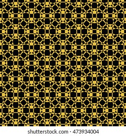  Abstract seamless pattern of Black and Gold color for wallpapers and background.