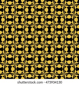  Abstract seamless pattern of Black and Gold color for wallpapers and background.