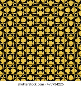  Abstract seamless pattern of Black and Gold color for wallpapers and background.