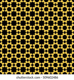 Abstract seamless pattern of black and gold color for wallpapers and background. Seamless line geometric background . Straight Lines Background
