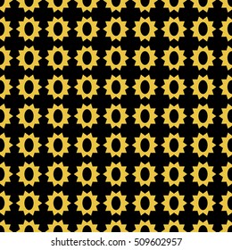 Abstract seamless pattern of black and gold color for wallpapers and background. Seamless line geometric background . Straight Lines Background
