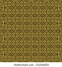 Abstract seamless pattern of black and gold color for wallpapers and background. Seamless line geometric background . Straight Lines Background
