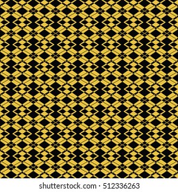 Abstract seamless pattern of black and gold color for wallpapers and background. Seamless line geometric background . Straight Lines Background
