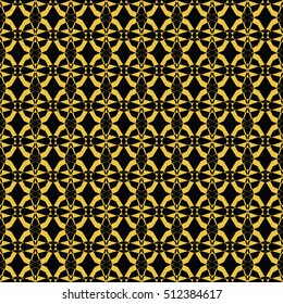 Abstract seamless pattern of black and gold color for wallpapers and background. Seamless line geometric background .Straight Lines Background.