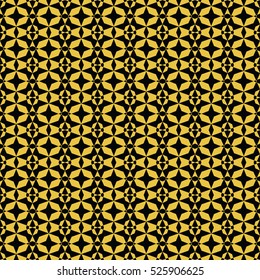 Abstract seamless pattern of black and gold color for wallpapers and background. Seamless line geometric background .Straight Lines Background.